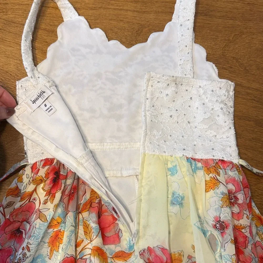 Speechless Kids Walk Through Romper Maxi Dress